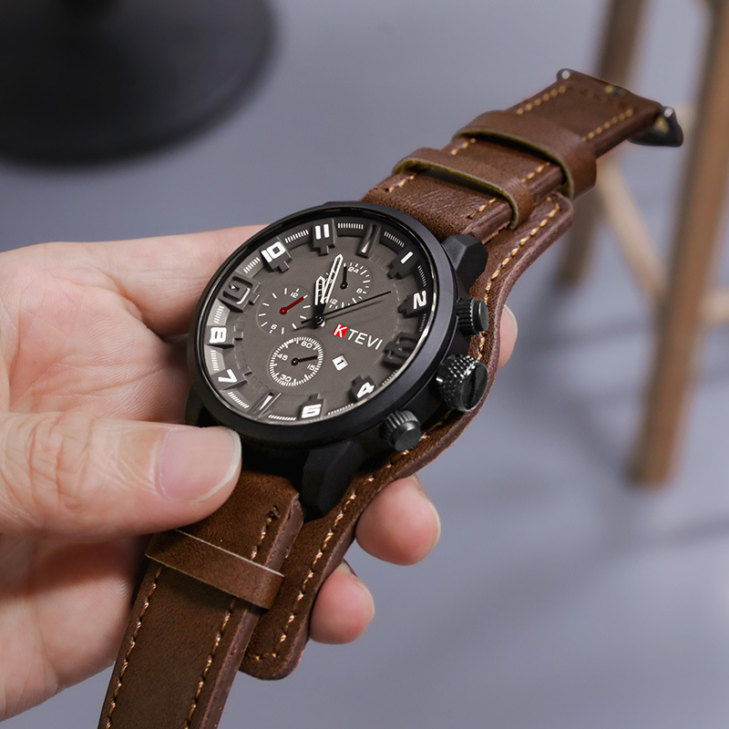 Retro Men's Watches Classic Lu - огляд і ціна Leather Watch Band Men