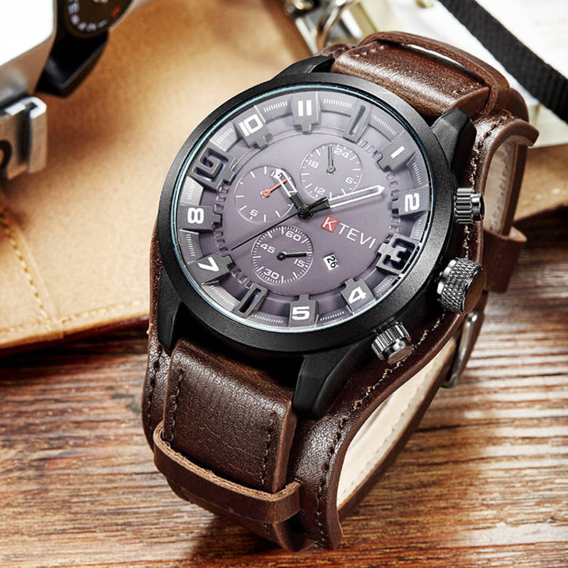 Retro Men's Watches Classic Lu - огляд і ціна Leather Watch Band Men
