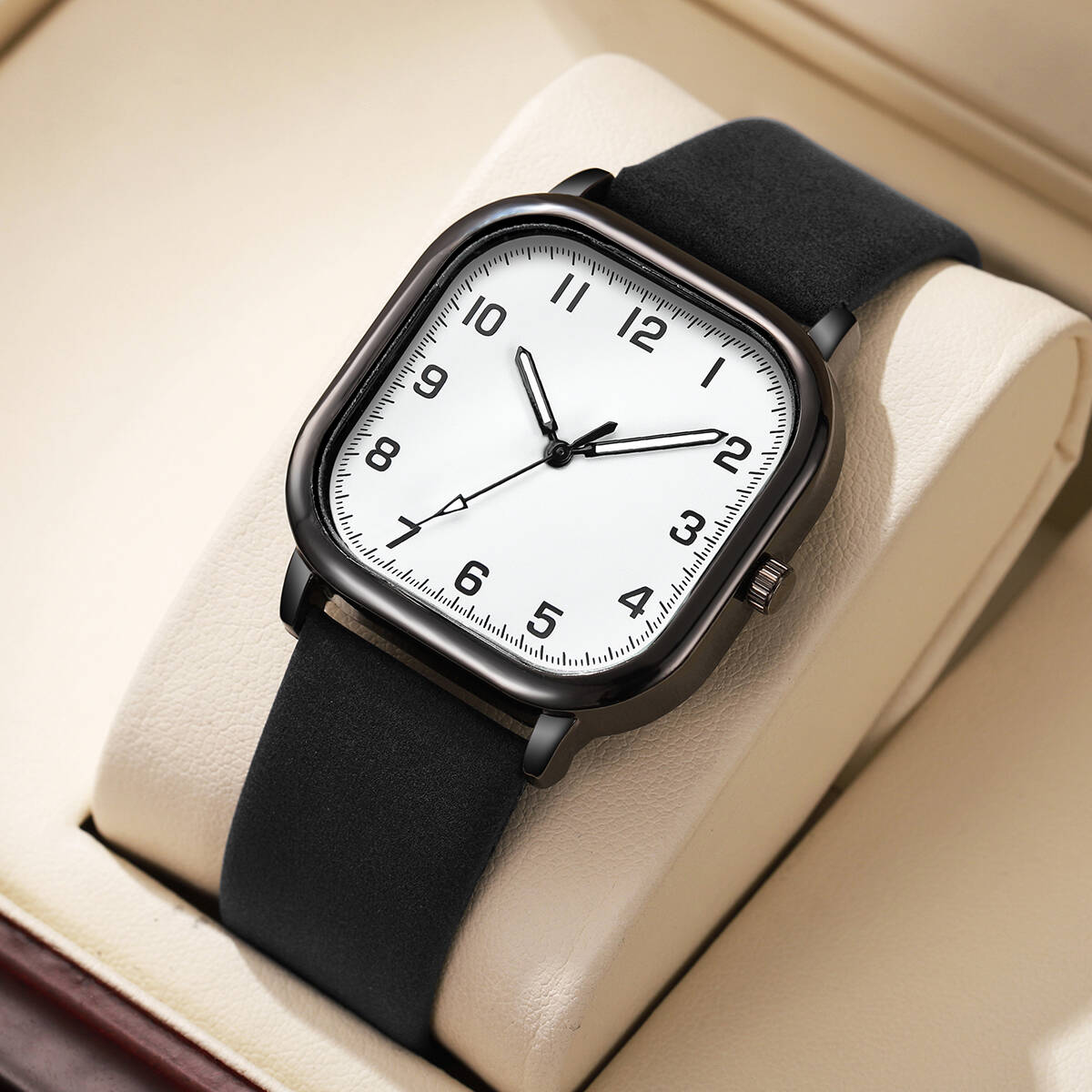 Fashion Square Men Watches Sim - огляд і ціна Leather Watch Band Men