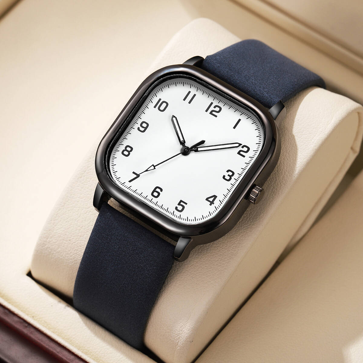 Fashion Square Men Watches Sim - огляд і ціна Leather Watch Band Men