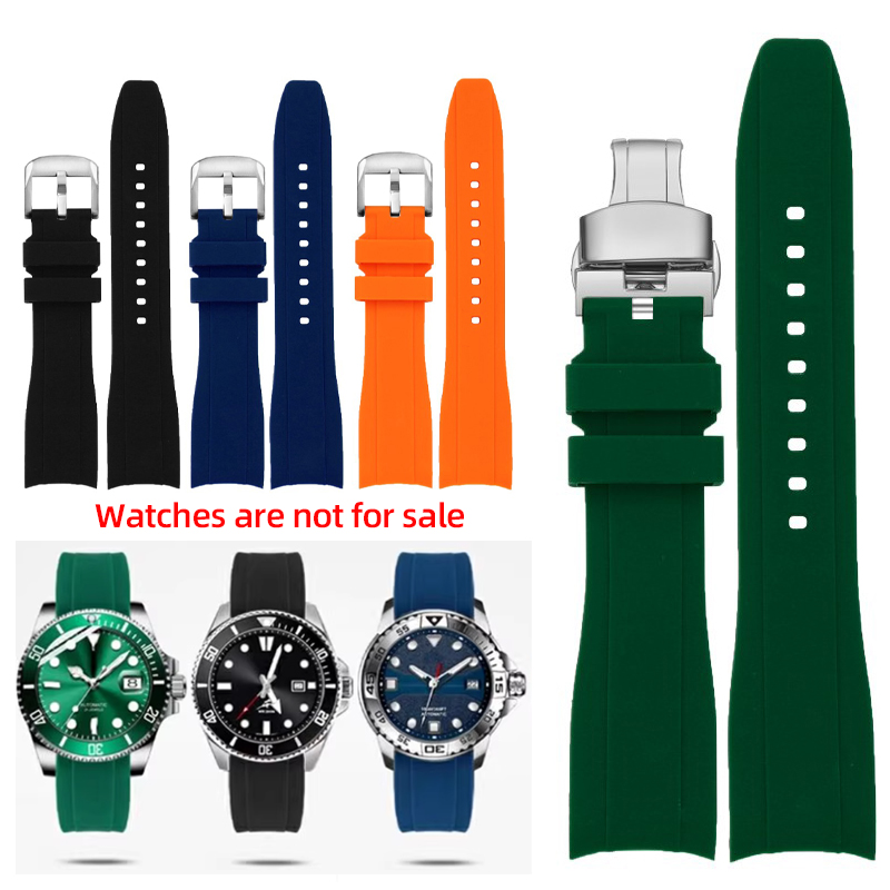 20mm 22mm Curved End Rubber Wa - огляд і ціна Rubber Strap Diver