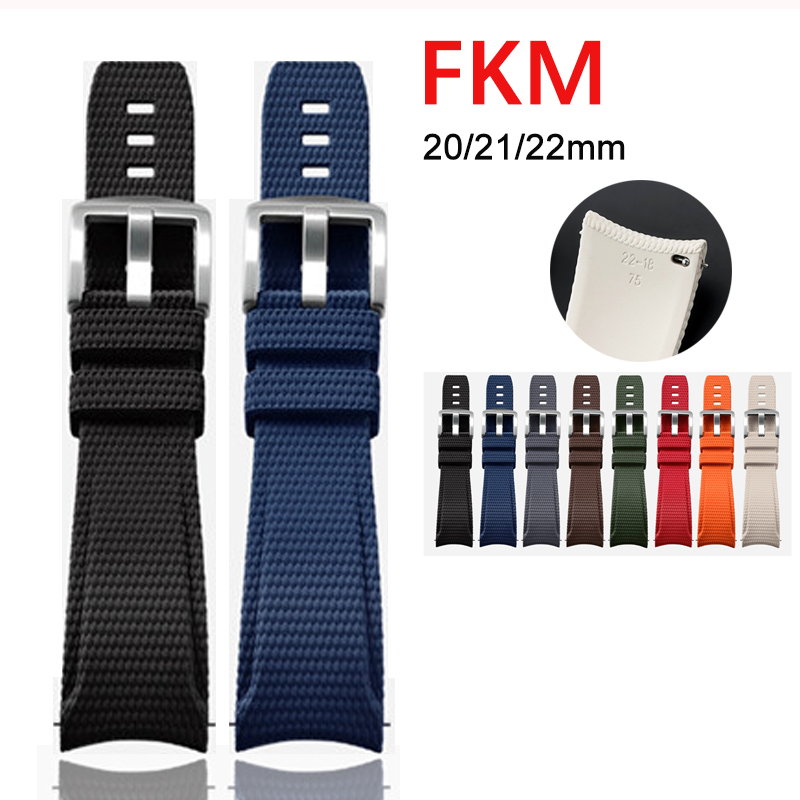 18/19/20/21/22/23/24mm Fluoro  - огляд і ціна Rubber Strap Diver