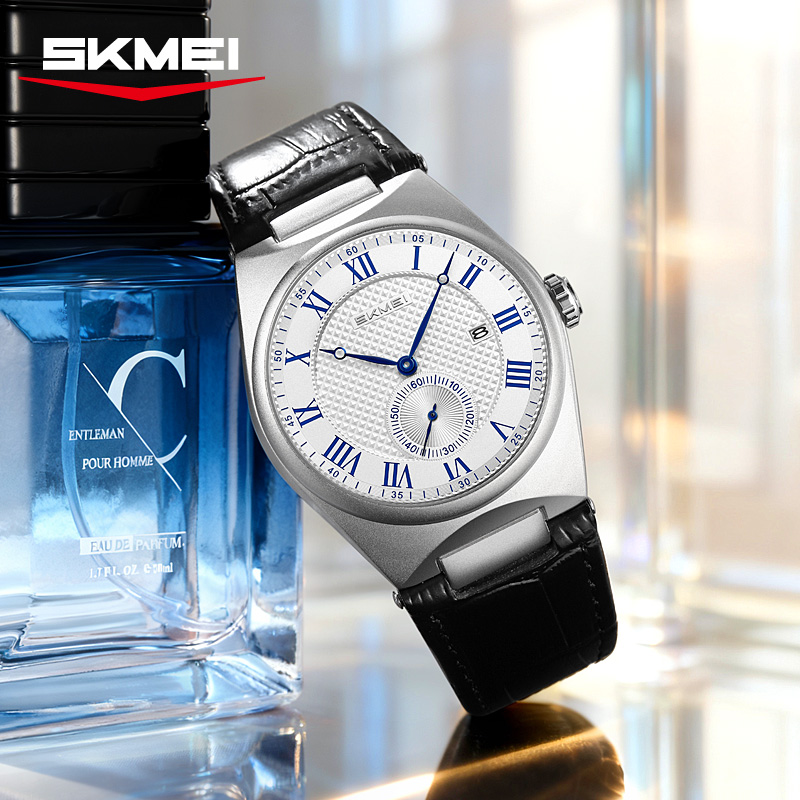 SKMEI 9390 Elegant Men's Quart - огляд і ціна Leather Watch Band Men